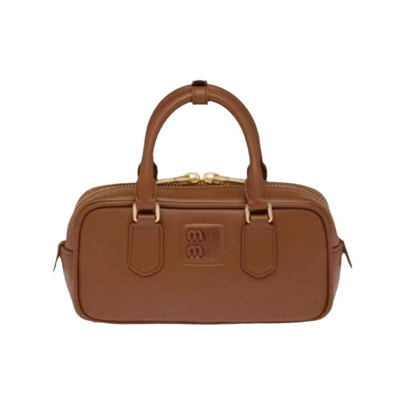 bowling handbag fashion new miu fashion small square bag trendy one-shoulder messenger bag large capacity bag for women Item Picture