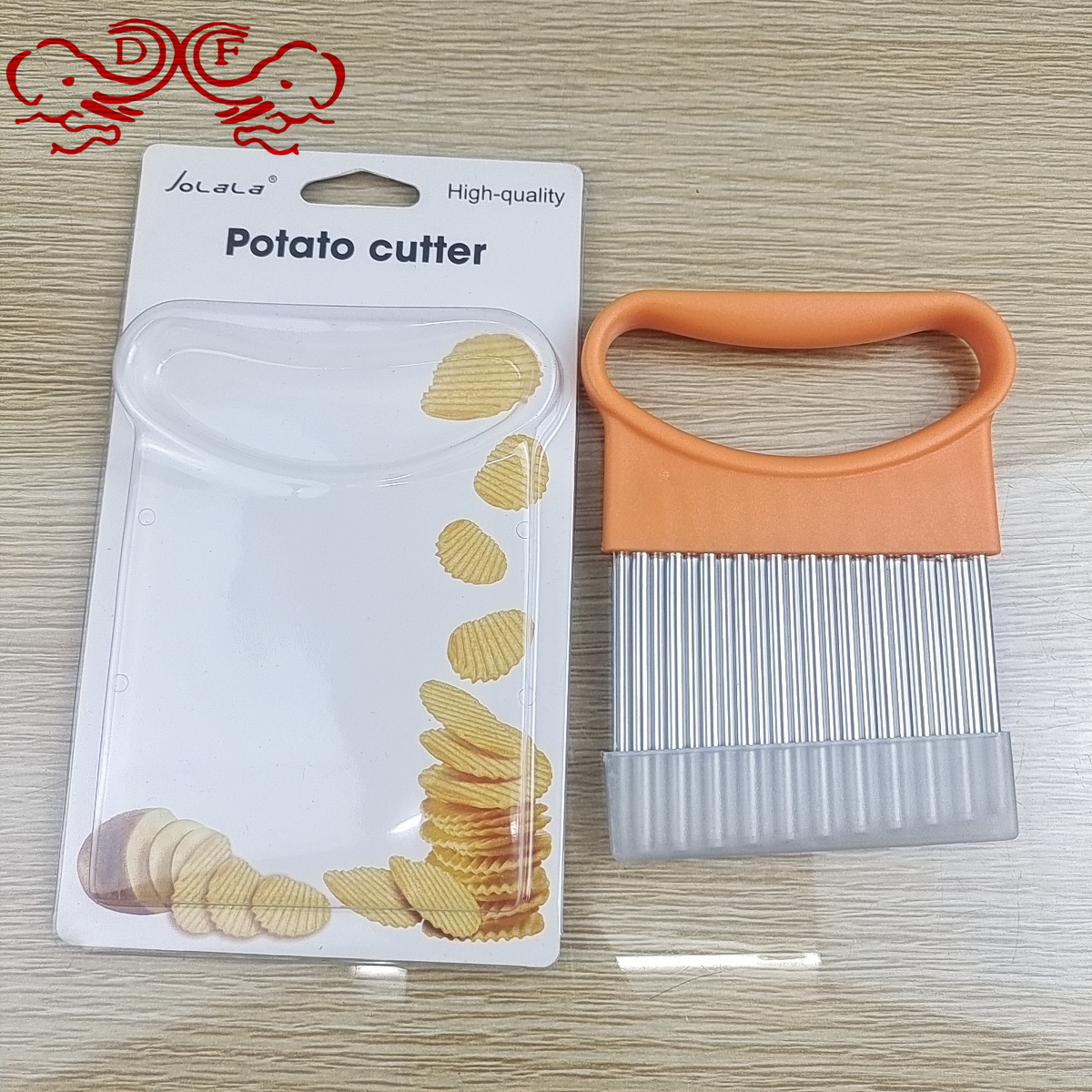DF68856 Stainless steel French Fries Cutting Creative Potato slicer Multi-functional fancy vegetable cutter Manual Wave knife DF TRADINGHOUSE full figure
