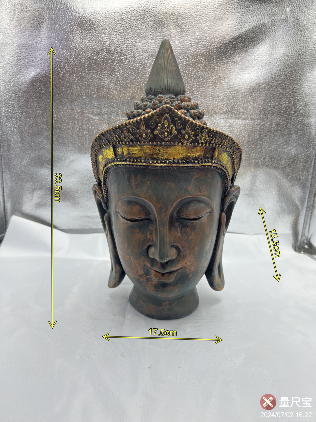 仿古佛头摆件东南亚树脂工艺品佛像摆件