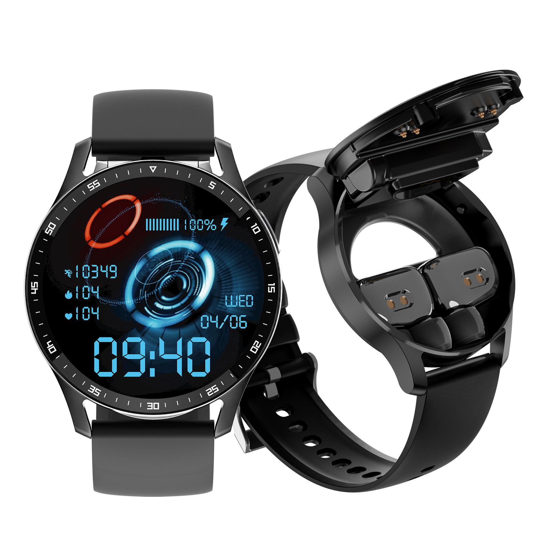 x7 smart watch bluetooth headset 2-in-1 tws wireless binaural call listening to music sports cross-border hot selling full figure