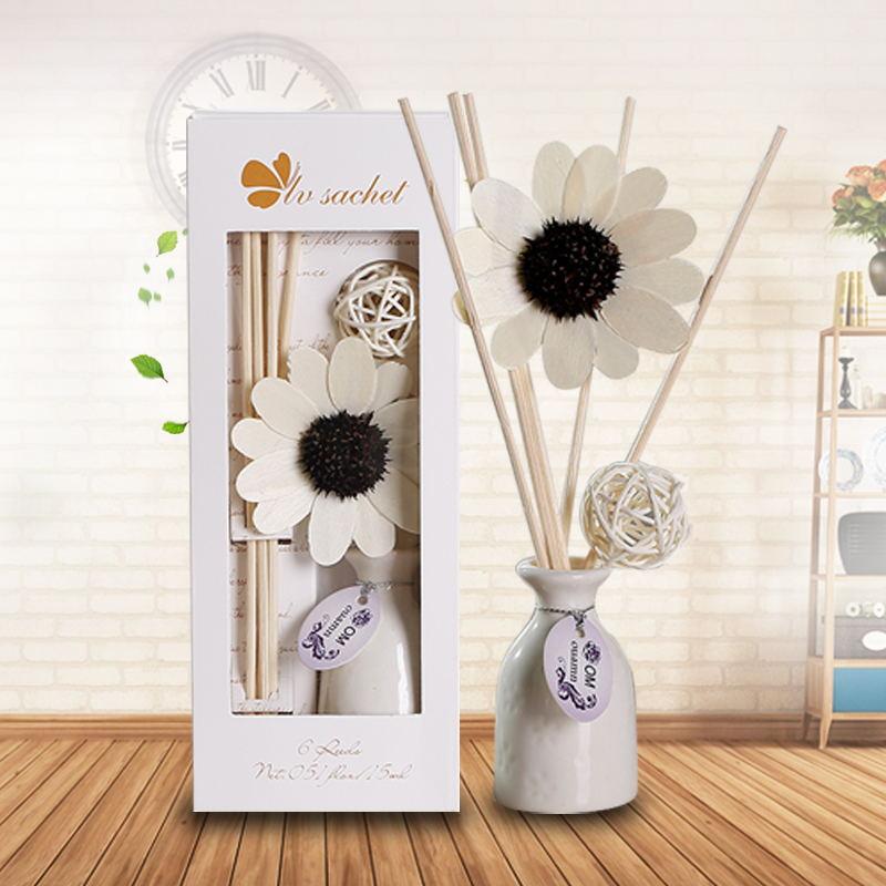 Hot Selling Lavender Fire-Free Aromatherapy Set Customized Rattan Ceramic Essential Oil Volatile Aromatherapy Perfume Factory Wholesale details Picture