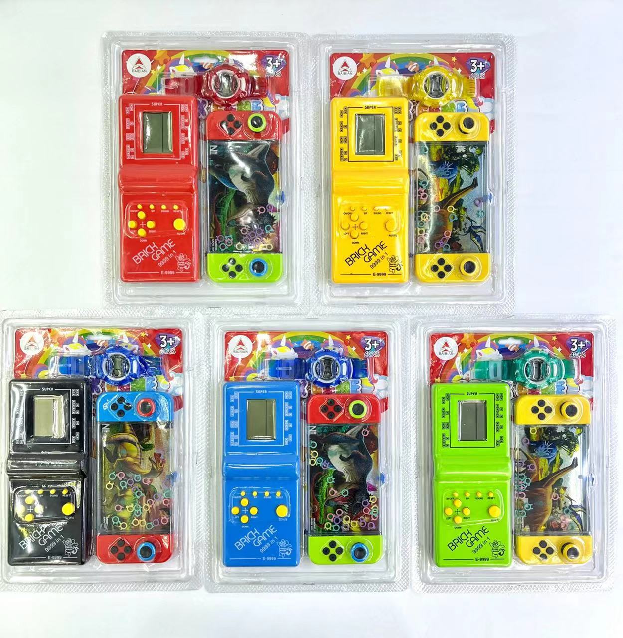 童年怀旧玩具 俄罗斯方块游戏机 新款大号水机  儿童时间手表 多种玩法 工厂直销详情图13