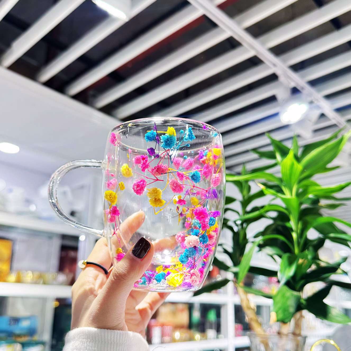 高鹏硅双层玻璃杯茶杯子男女个性产品图