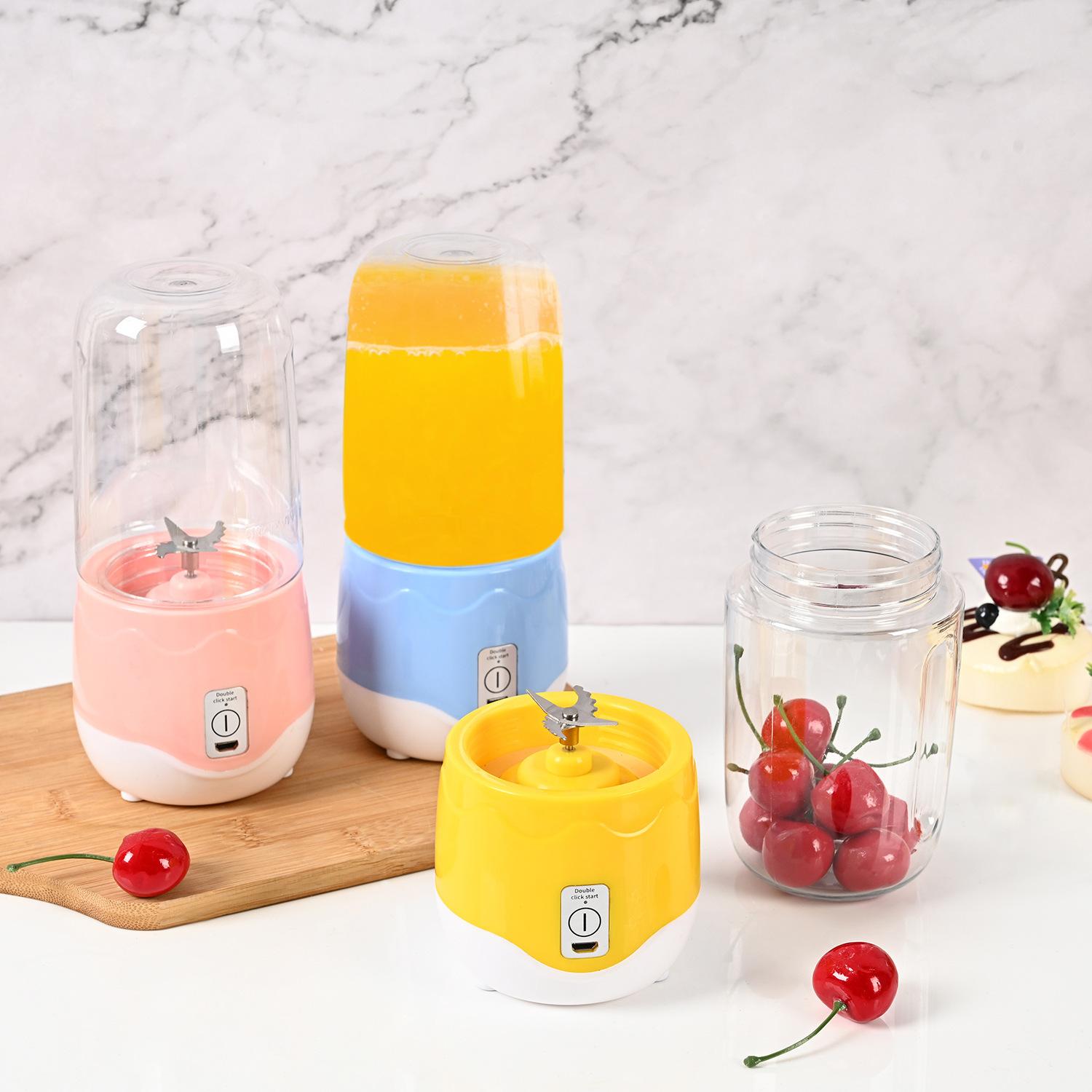mini household usb juicer portable small charge juicer student four-leaf electric juicer cup customization Specification drawing