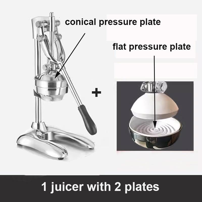 new heightened body thickened aluminum alloy base manual fruit juicer orange lemon watermelon juicer Specification drawing