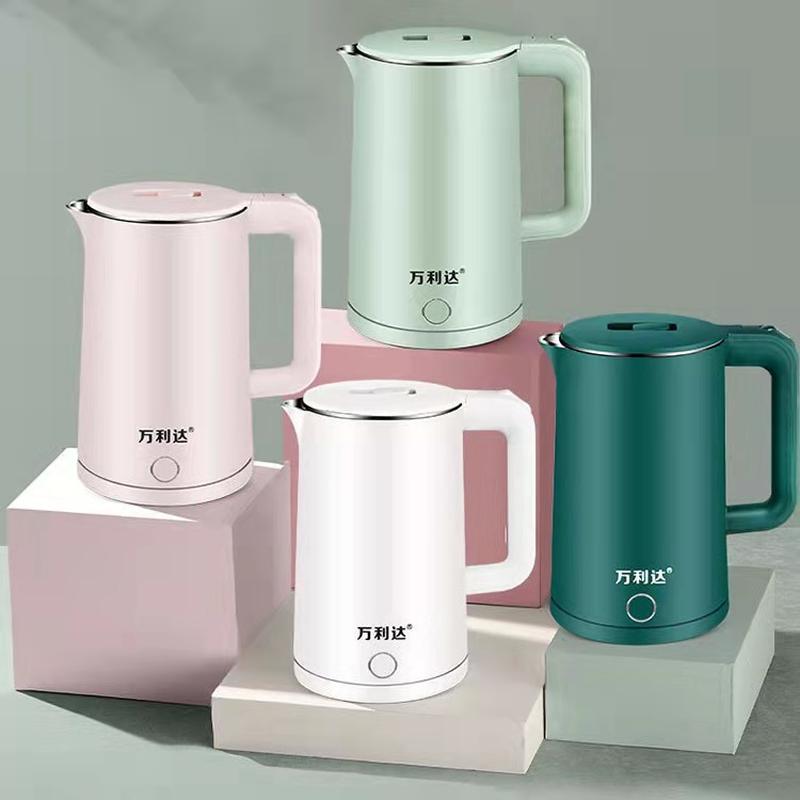 Malata 2.3L Kettle Household Stainless Steel Electric Kettle Double-Layer Anti-Scald Automatic Power off Kettle Wholesale details Picture