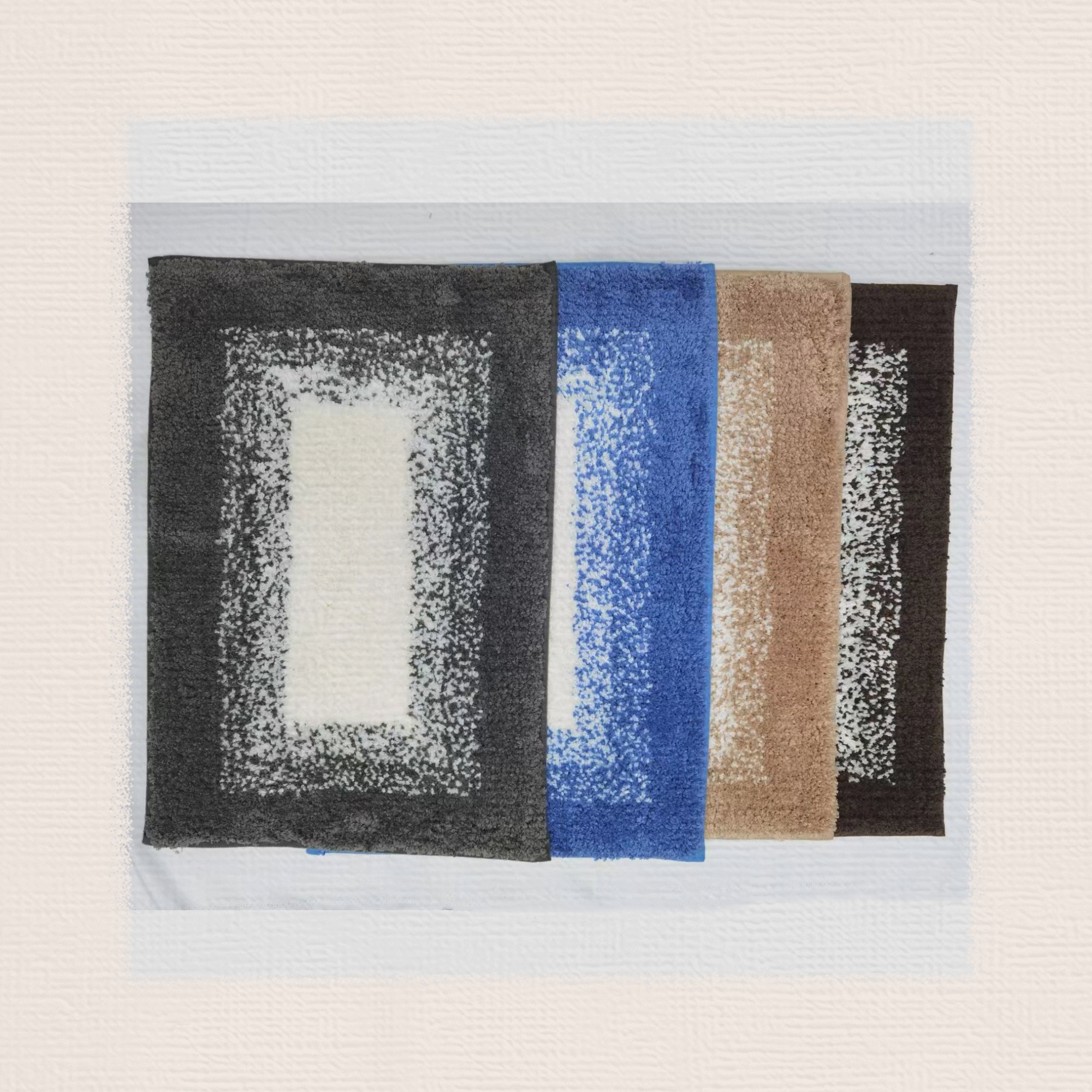 New ultra-fine gradient floor mat, anti-slip mat, floor mat, door mat, bathroom mat, absorbent mat, kitchen mat, carpet with TPR base. The product quality is good, the fabric is thick, and the size is 40*60CM Item Picture
