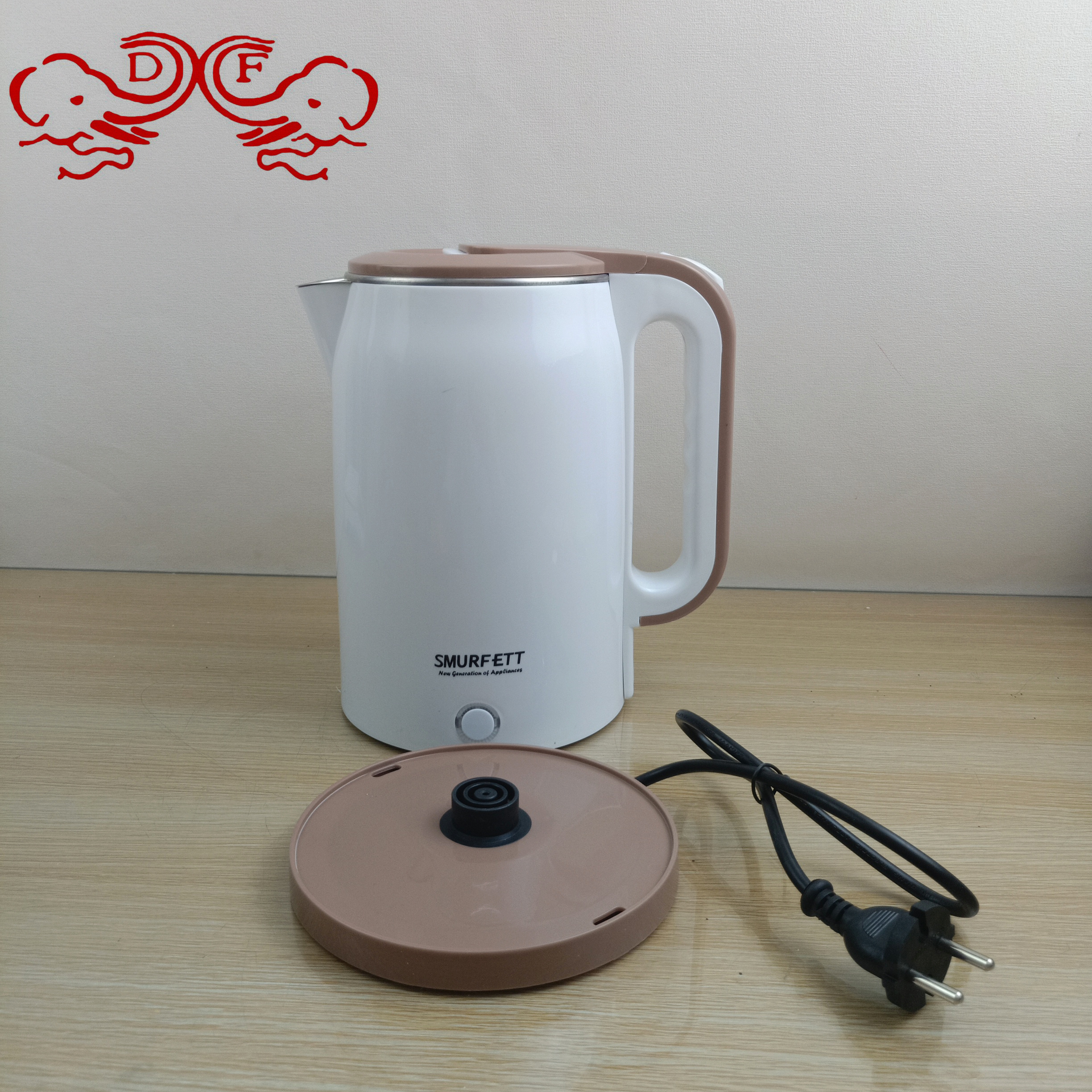 DF68862 Electric kettle, household heating kettle, heat preservation, automatic power-off, stainless steel large-capacity heating kettle, DF TRADINGHOUSE Specification image