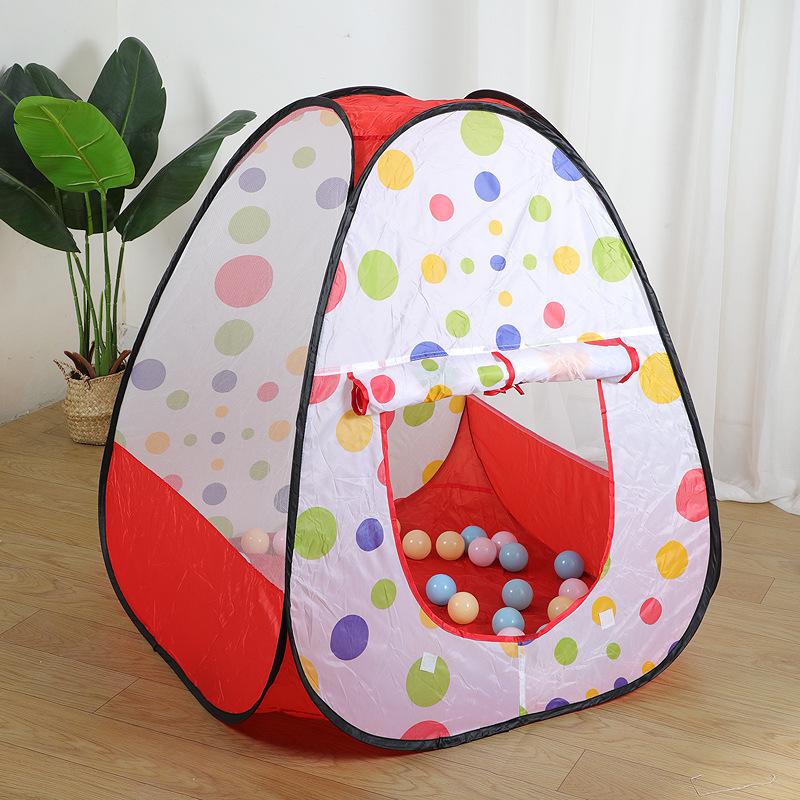 manufacturer children's castle yurt game tent foldable children's indoor game house black edge princess tent Specification drawing