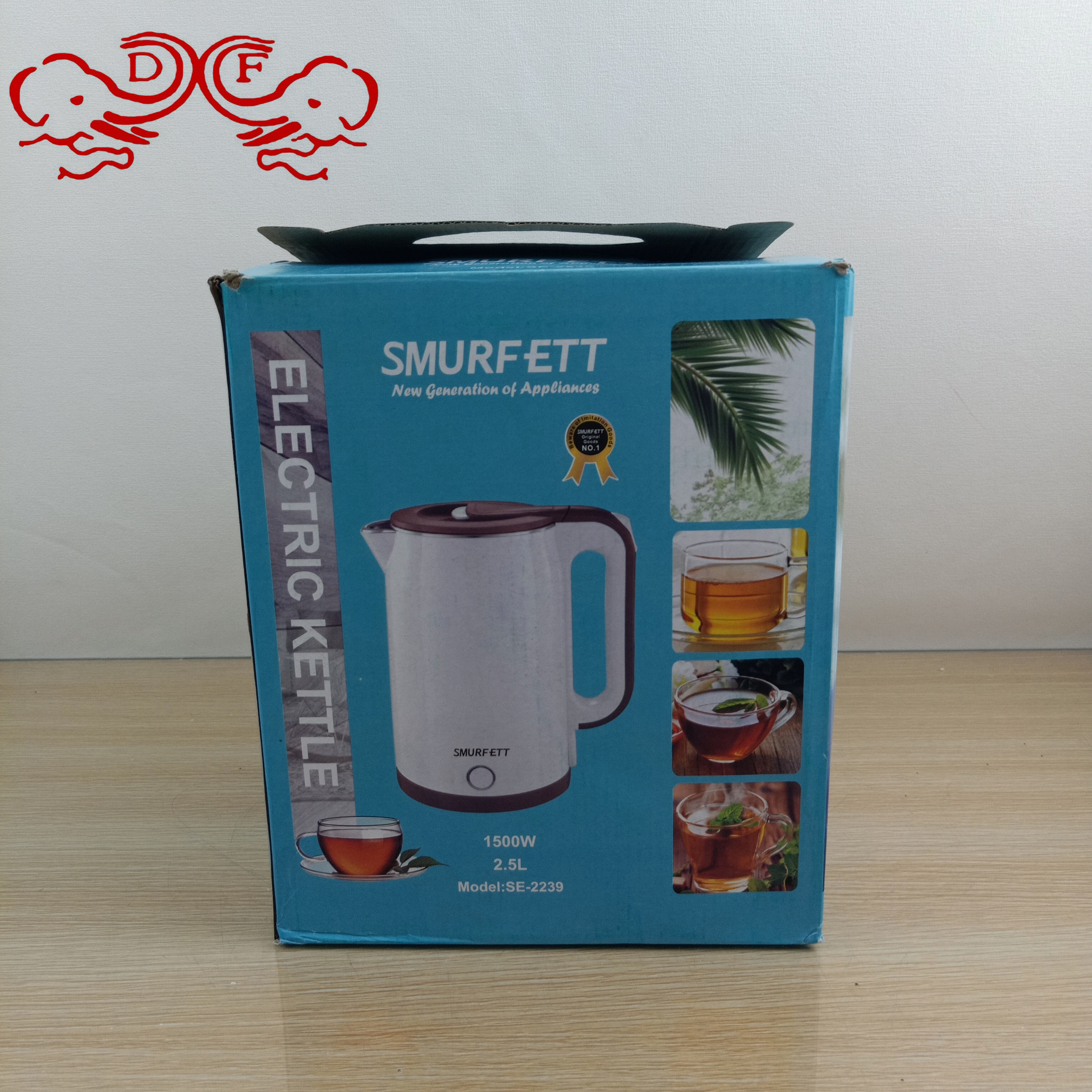 DF68862 Electric kettle, household heating kettle, heat preservation, automatic power-off, stainless steel large-capacity heating kettle, DF TRADINGHOUSE details Picture