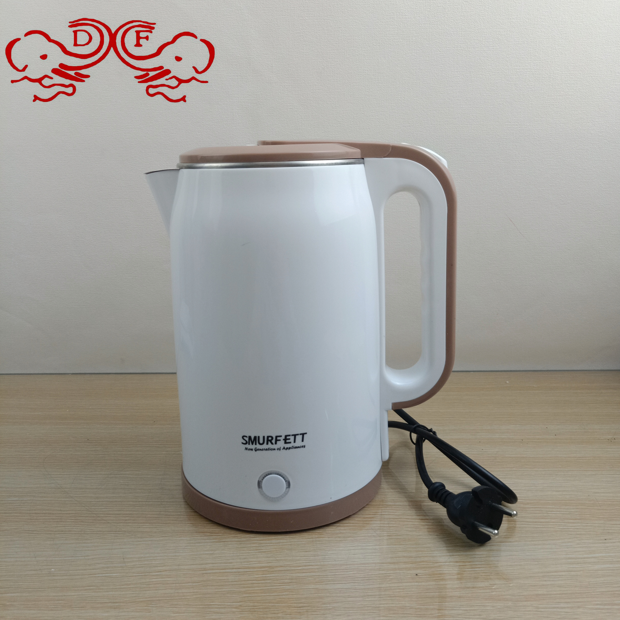 DF68862 Electric kettle, household heating kettle, heat preservation, automatic power-off, stainless steel large-capacity heating kettle, DF TRADINGHOUSE
