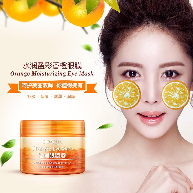 Bioaqua Moisturizing Color Fragrant Citrus Eyes Mask Improving Eye Bags Hydrating Moisturizing Eye Mask Firming Eye Protection Patch Cosmetics details Picture