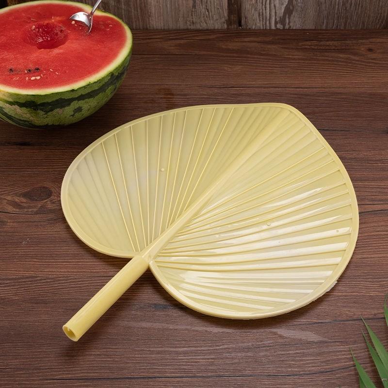 new hand-cranking cattail leaf fan thickened plus-sized anti-fall fan summer fan household banana fan old-fashioned home details Picture