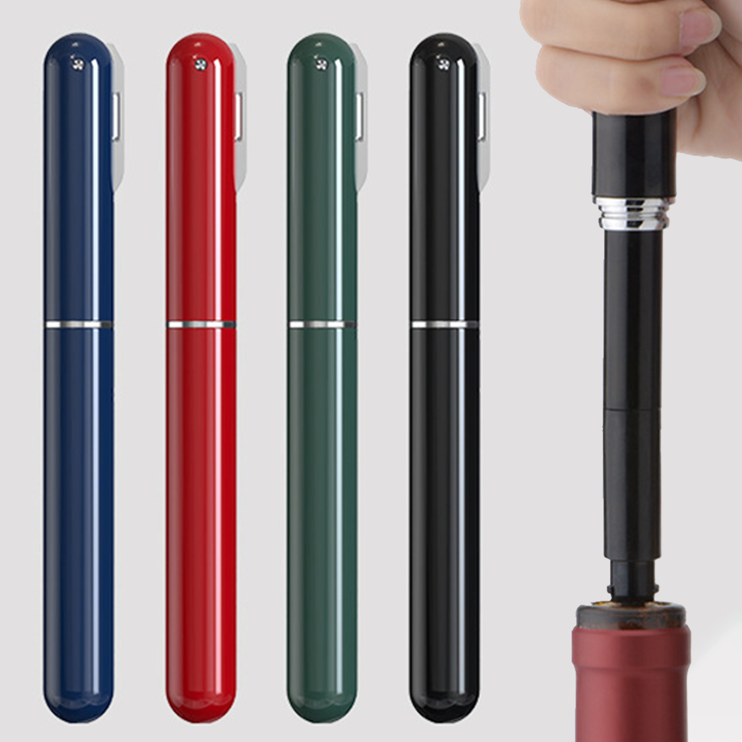 创意红酒开创意开瓶器家用便携葡萄酒启瓶器手动针式便携笔形起子