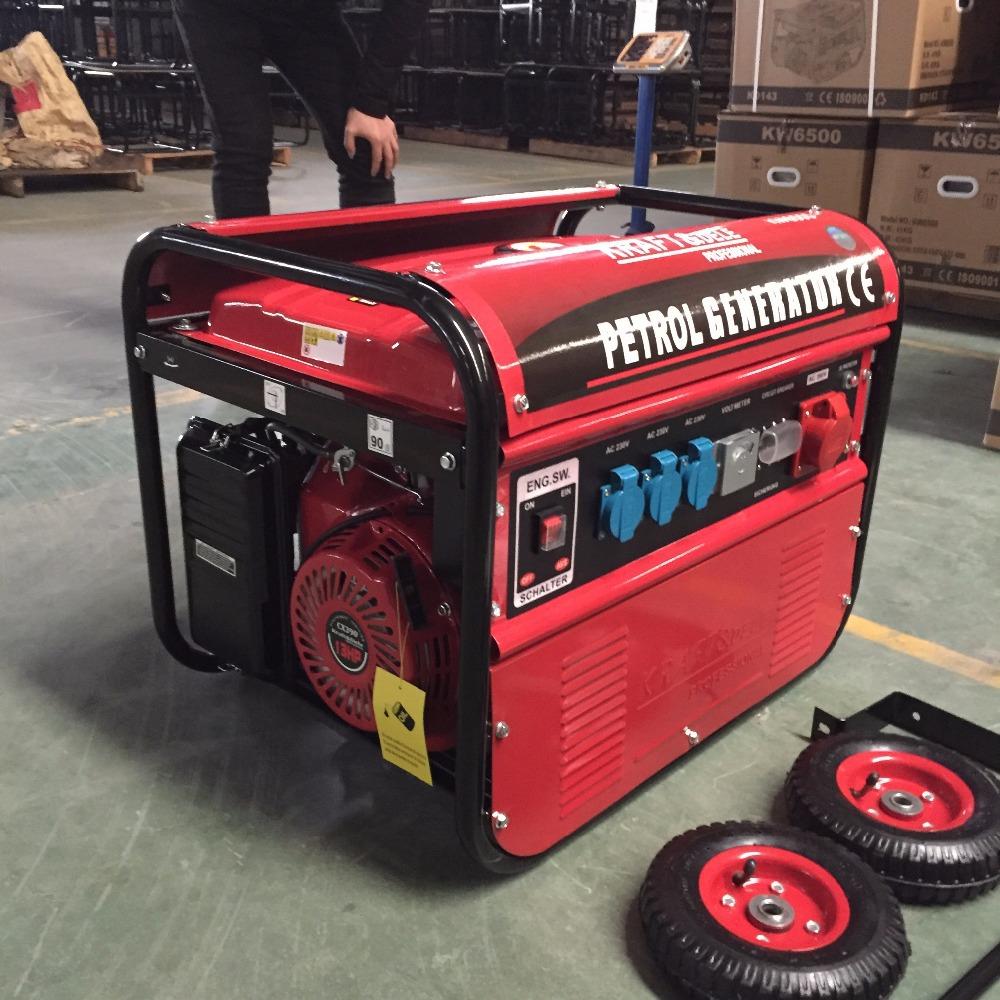 gasoline generator 5/6/7kw emergency power generation field construction project site family standby high power Specification drawing