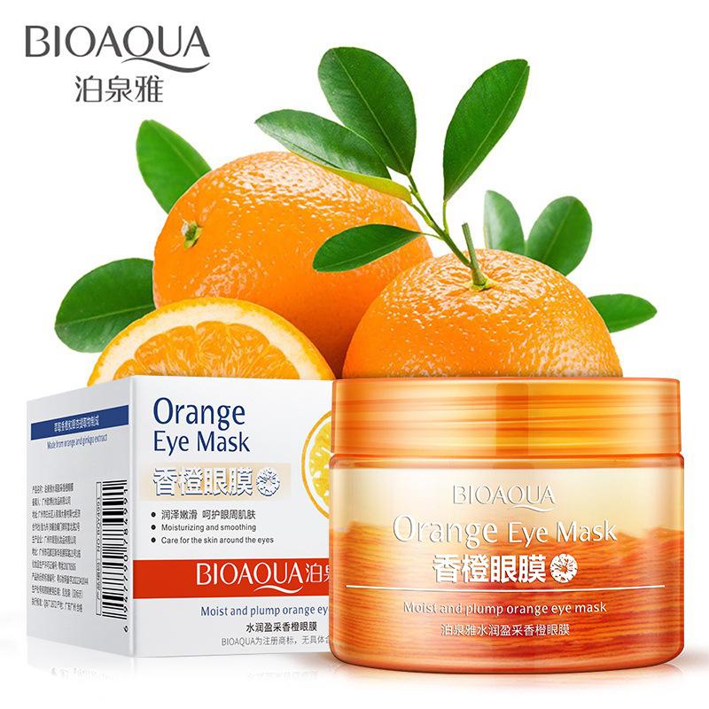 Bioaqua Moisturizing Color Fragrant Citrus Eyes Mask Improving Eye Bags Hydrating Moisturizing Eye Mask Firming Eye Protection Patch Cosmetics Application Scenario