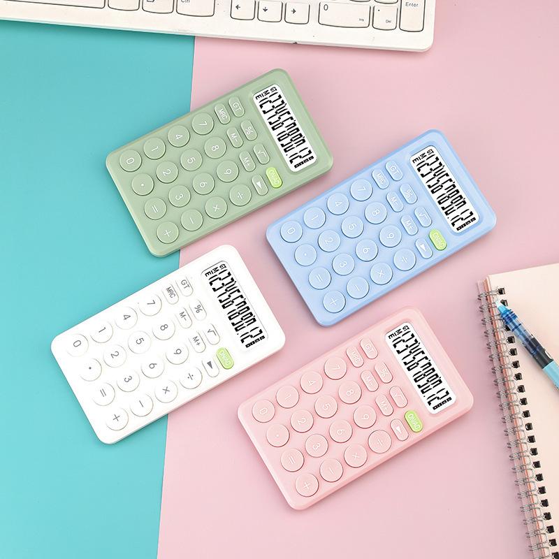 direct supply candy color cute calculator solar 12-bit creative portable student calculator 8-bit optional Application Scenario