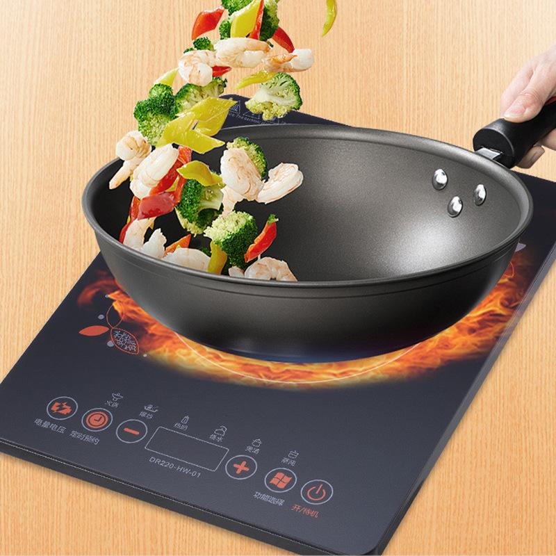 apartment kitchen multi-function induction cooker household flat cooking 2100w high-power induction cooker factory direct supply Specification drawing