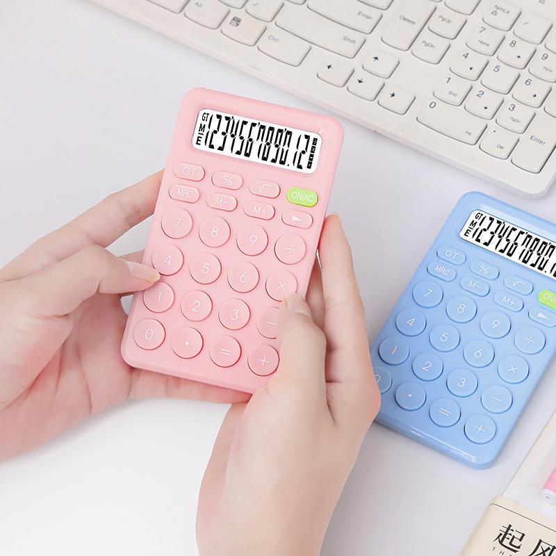 direct supply candy color cute calculator solar 12-bit creative portable student calculator 8-bit optional Item Picture