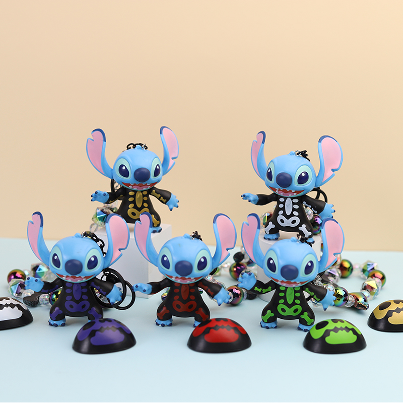 Cross-border new Halloween Teddy figure figurines, bead chains, keychains, blind boxes, desktop decorations, ornaments and gifts details Picture