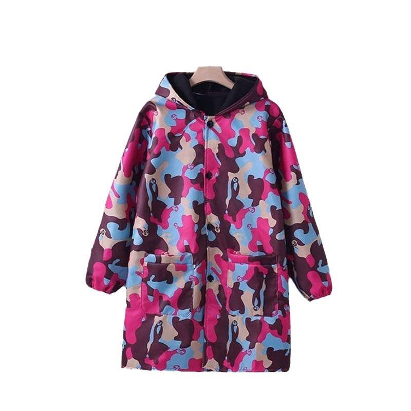 [one piece dropshipping] overclothes fleece-lined autumn and winter men's and women's waterproof oil-proof new work clothes unlined long gown camouflage protective clothing Item Picture