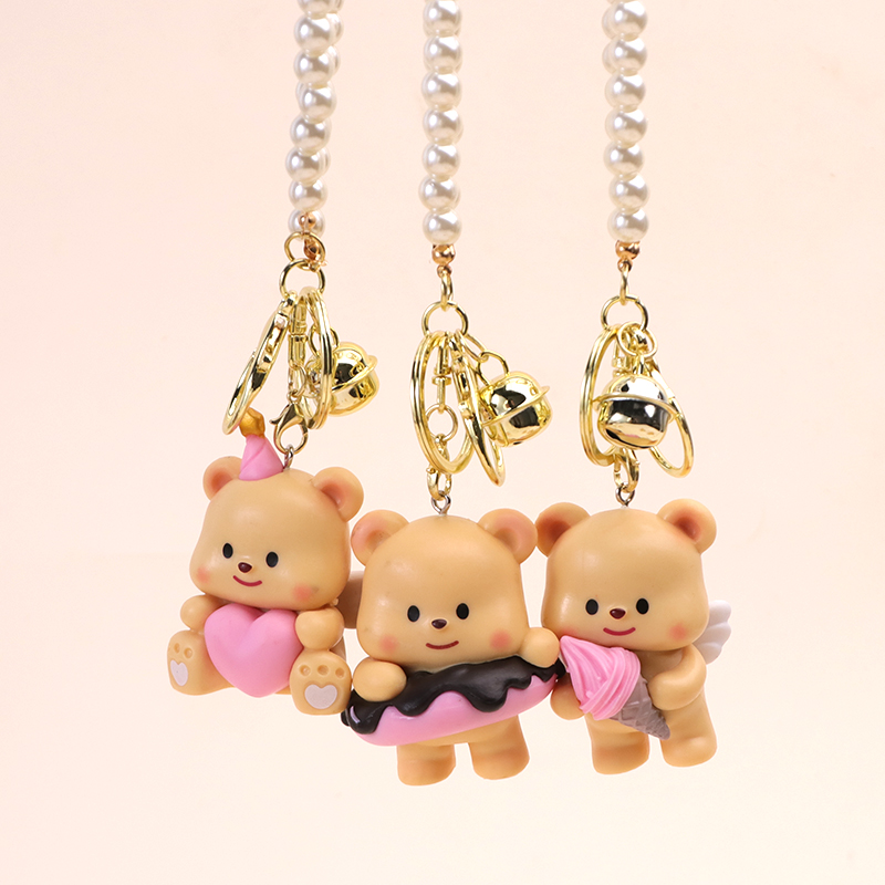 The popular and adorable items are the butter bear, bead chain keychain, dessert bear, pvc figurine, and bear gift Item Picture