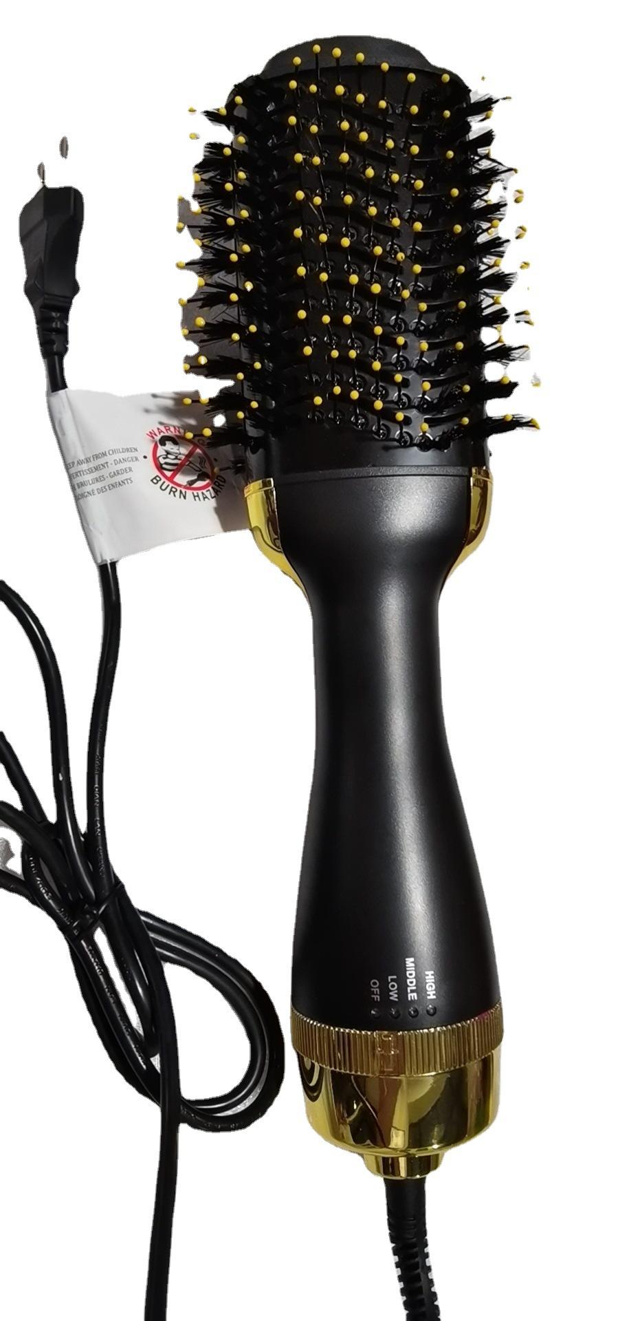 cross-border hot air comb wet and dry dual-use hair straightener and curler negative ion hair care fluffy heat blowing combs Item Picture