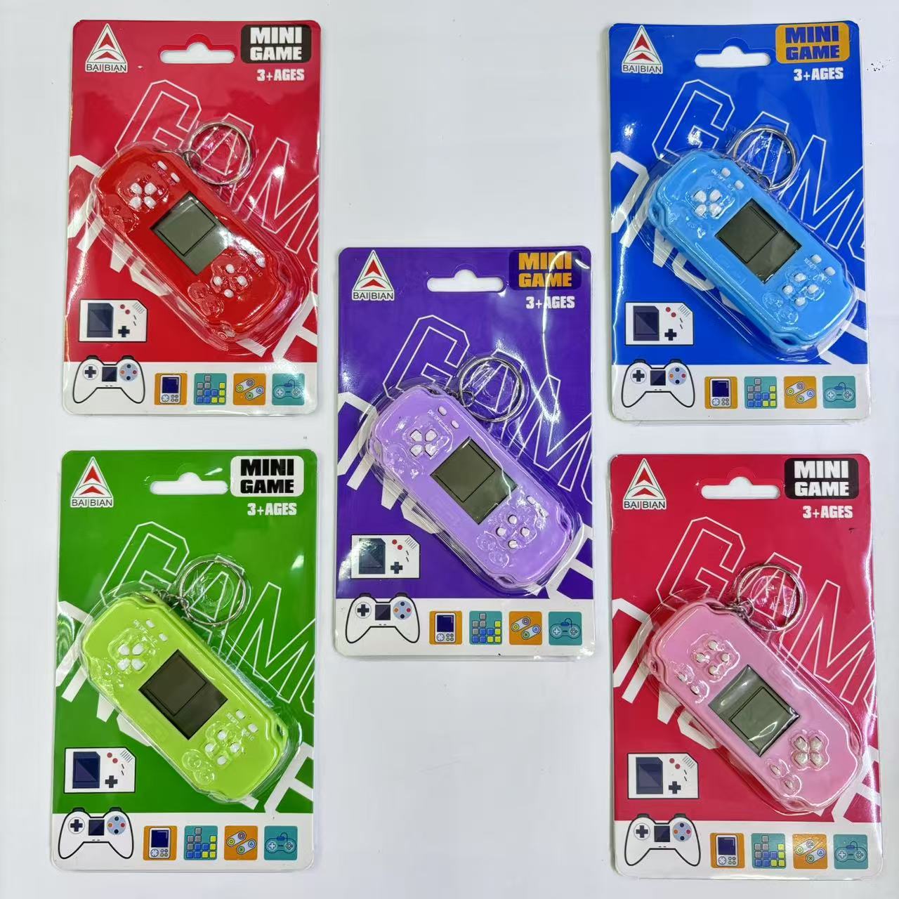 E23-C/T俄罗斯方形小游戏 透明色/实色双混 精致小钥匙扣 随身携带 工厂直销详情图7