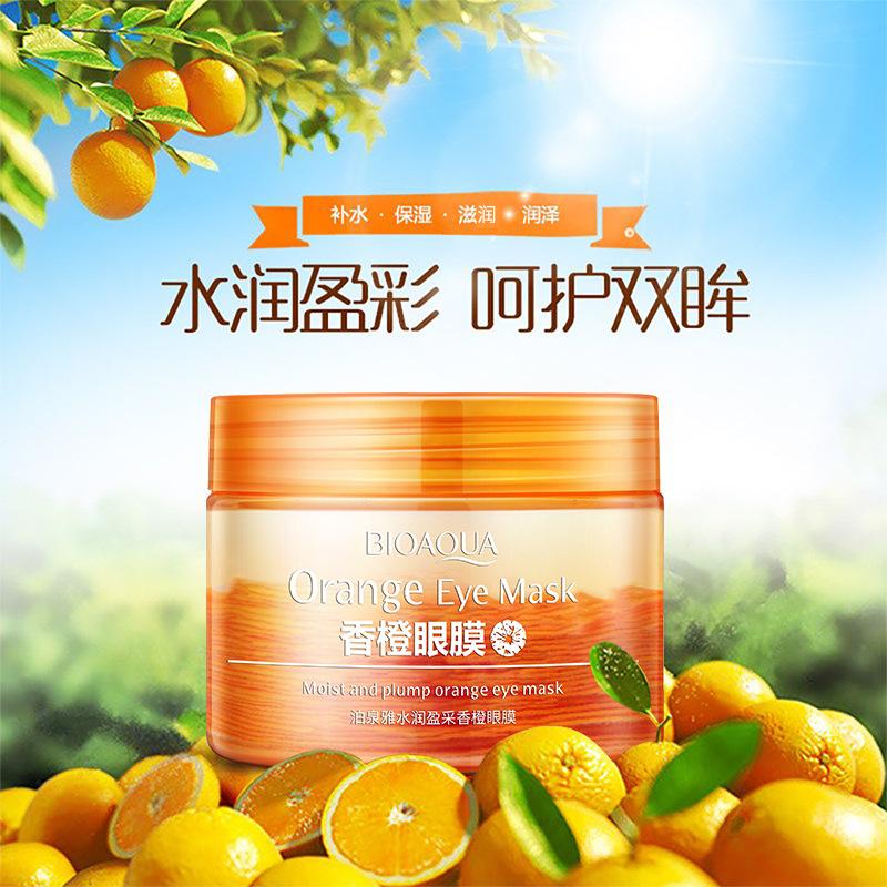 Bioaqua Moisturizing Color Fragrant Citrus Eyes Mask Improving Eye Bags Hydrating Moisturizing Eye Mask Firming Eye Protection Patch Cosmetics full figure