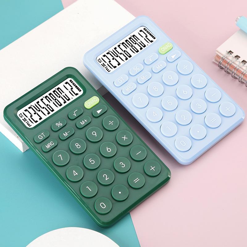 direct supply candy color cute calculator solar 12-bit creative portable student calculator 8-bit optional details Picture