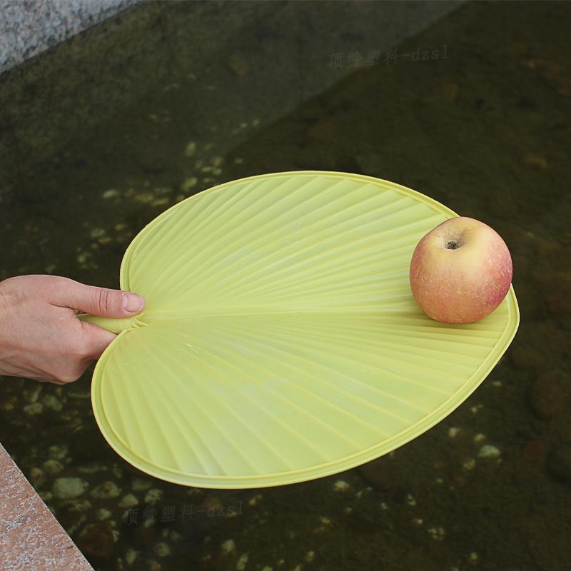 new hand-cranking cattail leaf fan thickened plus-sized anti-fall fan summer fan household banana fan old-fashioned home Specification drawing