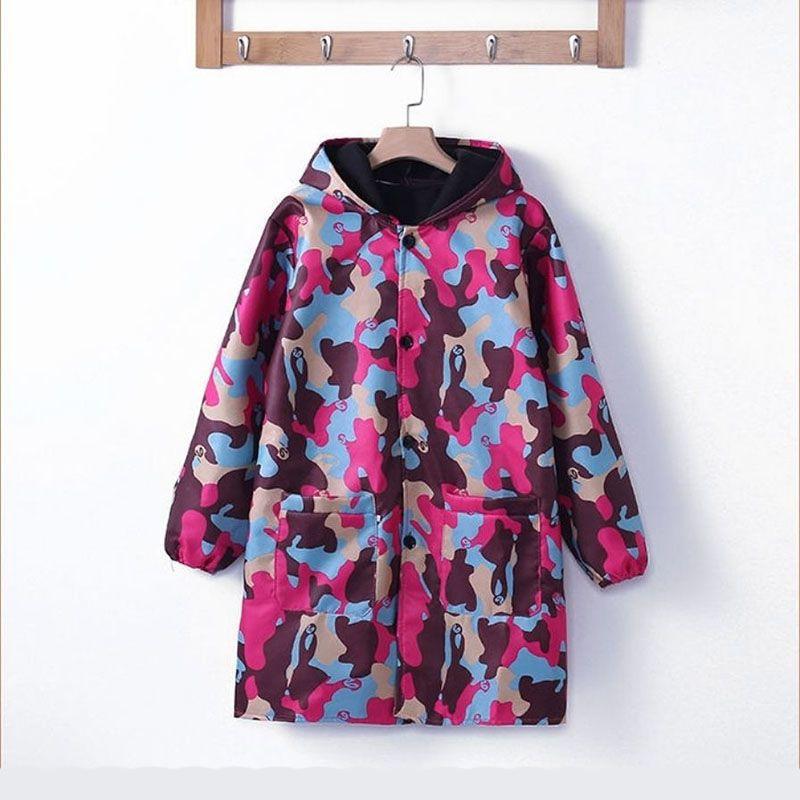 [one piece dropshipping] overclothes fleece-lined autumn and winter men's and women's waterproof oil-proof new work clothes unlined long gown camouflage protective clothing full figure