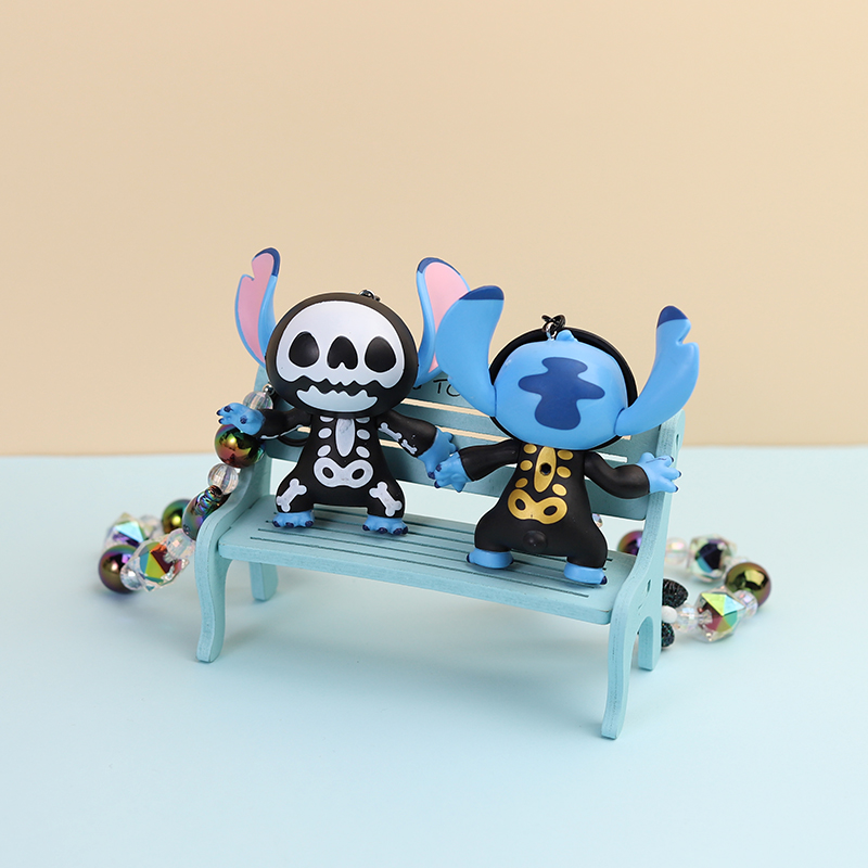 Cross-border new Halloween Teddy figure figurines, bead chains, keychains, blind boxes, desktop decorations, ornaments and gifts Item Picture