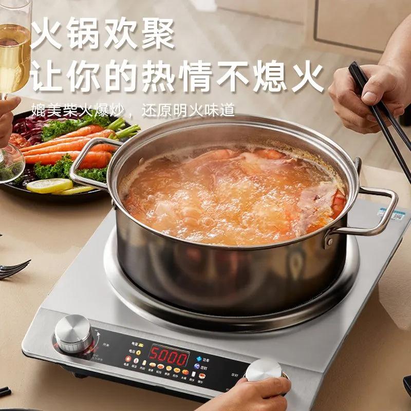color screen induction cooker suit full set with pot 3500w multi-functional household mantai high-power concave electric stove Specification drawing