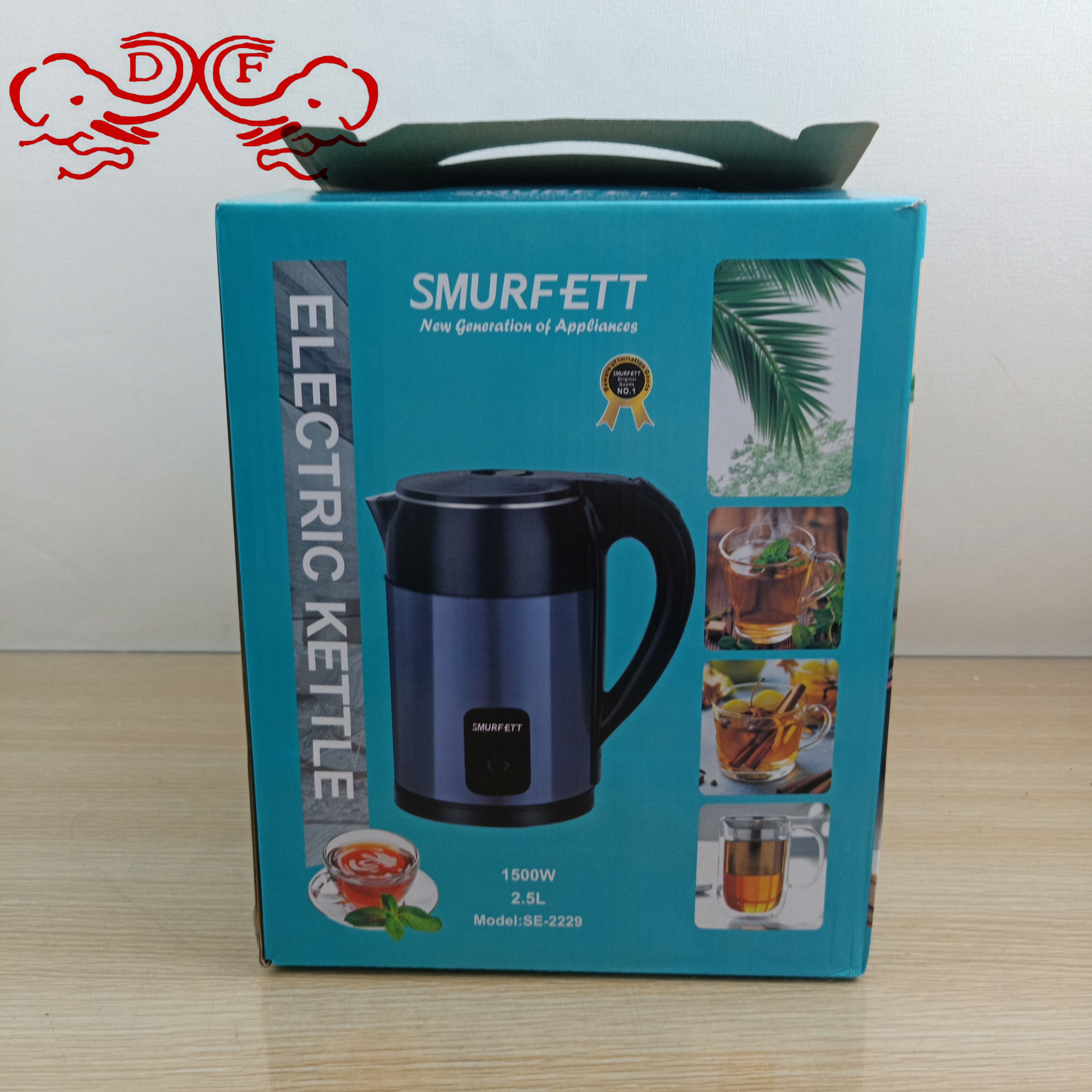 DF68862 large-capacity electric kettle, stainless steel electric kettle, automatic power-off kettle, water heater, DF TRADINGHOUSE