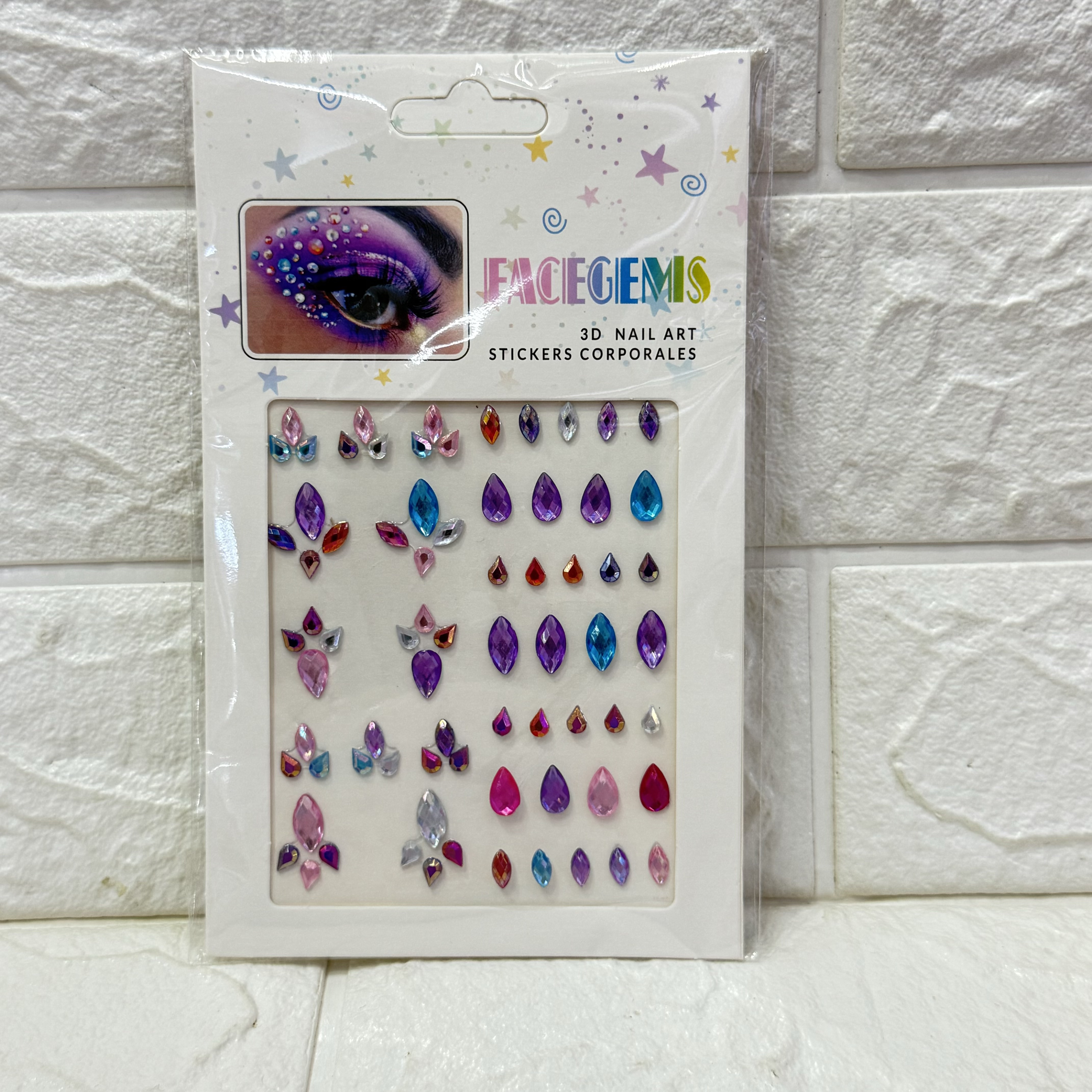 舞台妆钻石眼贴装饰水滴泪珠脸部钻石贴宝石贴表演眼妆水钻贴装饰详情7