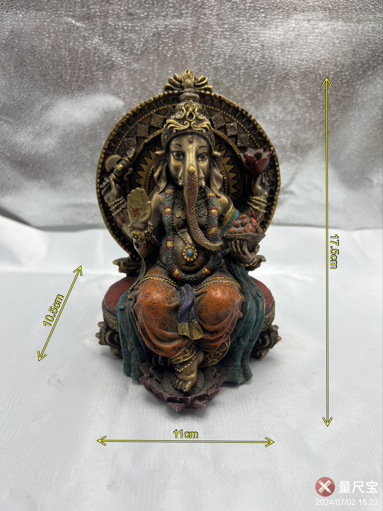 象头神Ganesha佛像财神神像树脂摆件图