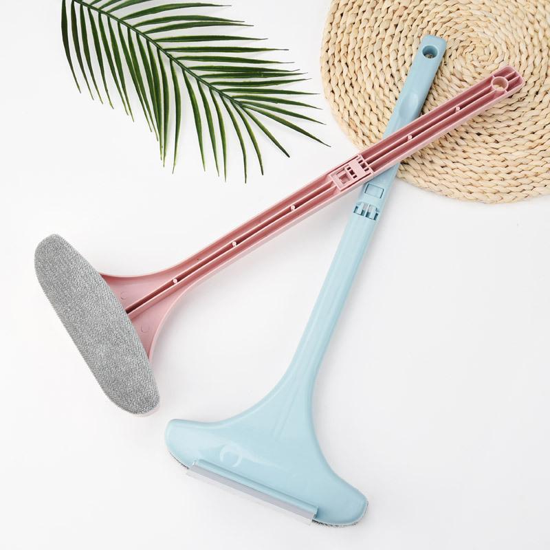 free removable washable car window shade cleaning brush two-in-one glass wiper dust removal and decontamination brush glass window cleaning cleaning gadget full figure