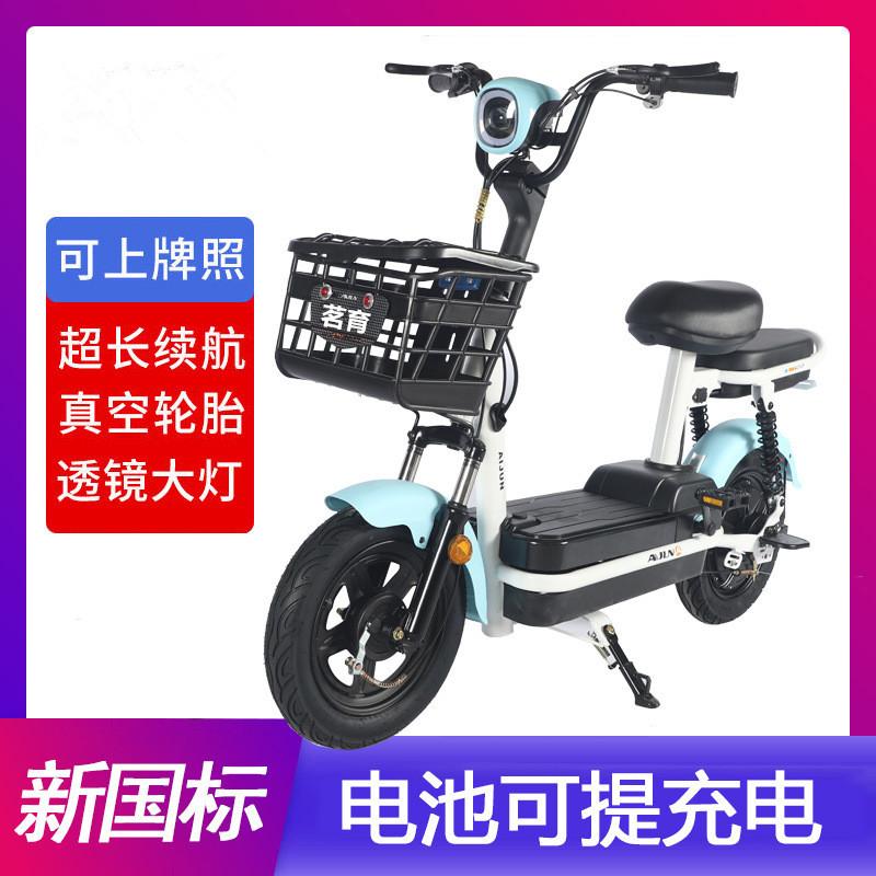small phantom national standard electric car simple type two-wheel electric bike double lightweight scooter battery car for sale full figure