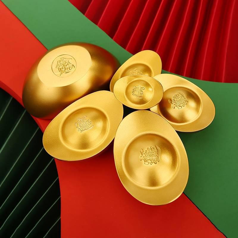 solid brass ingot wealth comes from every direction ingot home decorations living room entrance shop decoration crafts wholesale Specification drawing