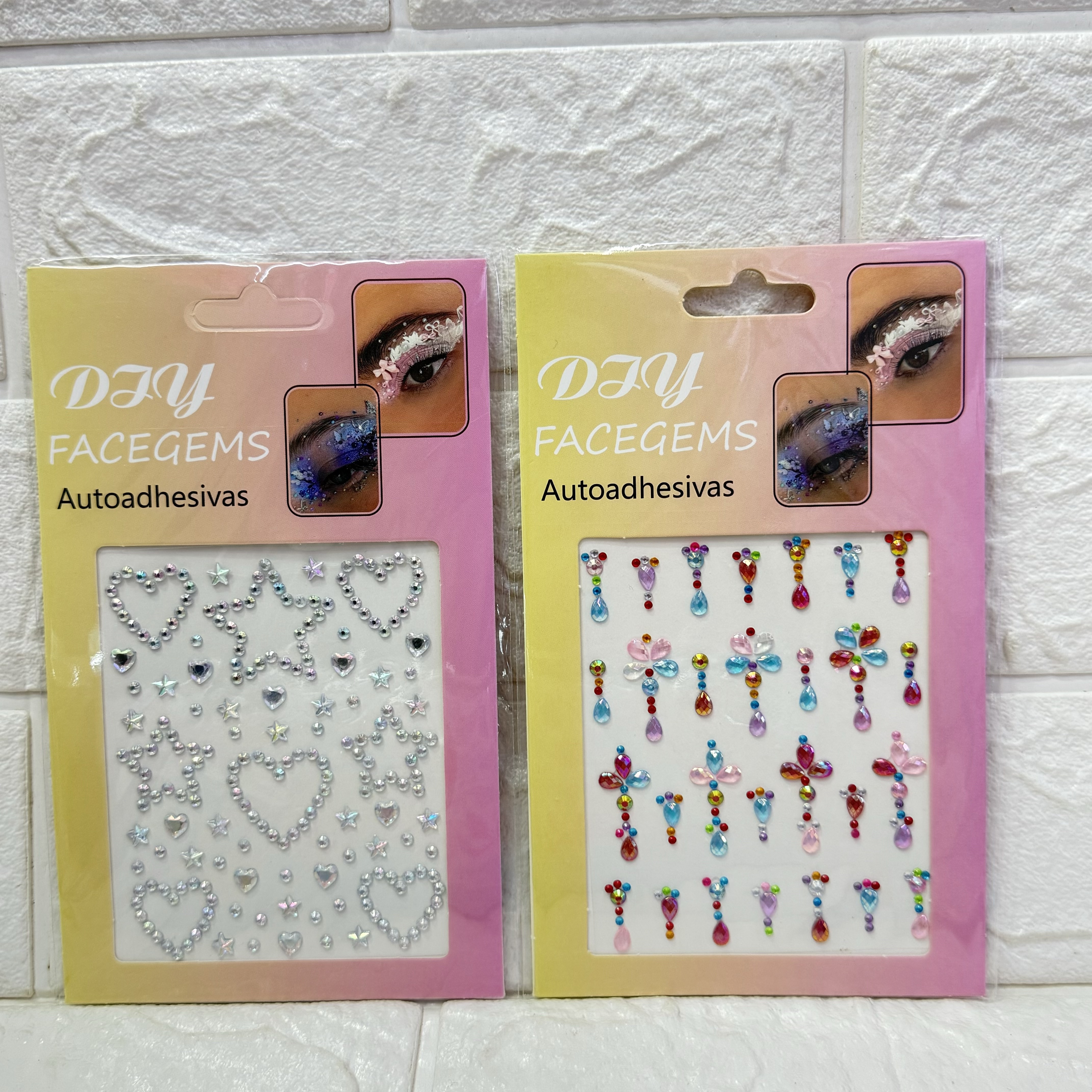 Stage makeup, diamond eye stickers, decorative face stickers, princess eye stickers, diamond stickers, stage performance eye makeup, water diamond stickers, decoration details Picture