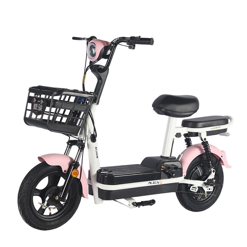 small phantom national standard electric car simple type two-wheel electric bike double lightweight scooter battery car for sale details Picture