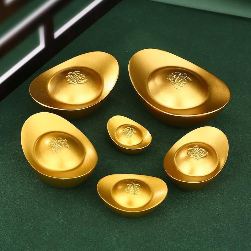 solid brass ingot wealth comes from every direction ingot home decorations living room entrance shop decoration crafts wholesale details Picture