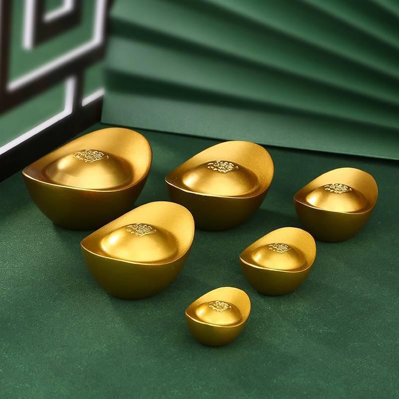 solid brass ingot wealth comes from every direction ingot home decorations living room entrance shop decoration crafts wholesale full figure