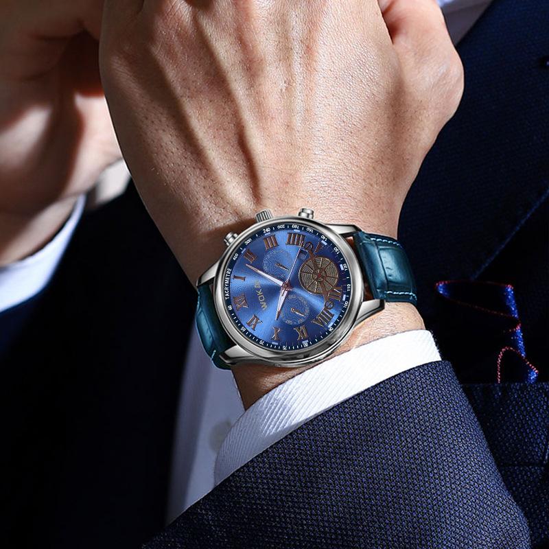 2023 new wokai wokai business watch quartz sport watch casual belt men's watch men's watch Application Scenario
