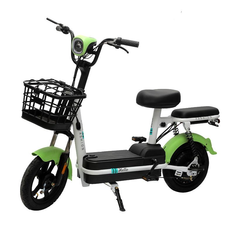 small phantom national standard electric car simple type two-wheel electric bike double lightweight scooter battery car for sale Specification drawing