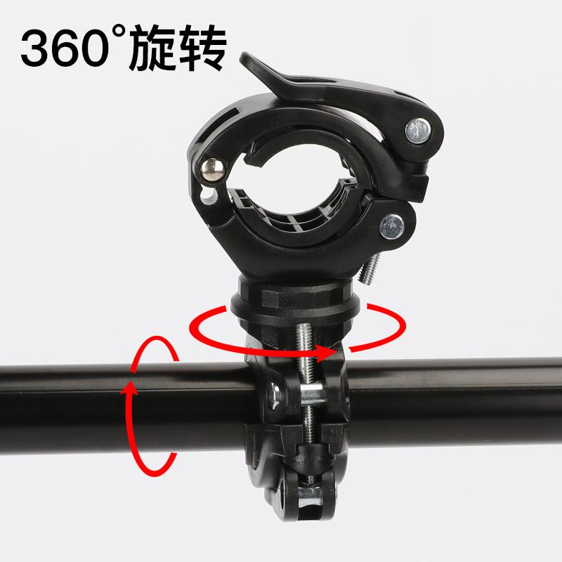 Light Holder Bicycle Flashlight Light Clamp Headlight Holder Fixed Bracket Bicycle Clamp Mountain Bike Cycling Fixture and Fitting Application Scenario