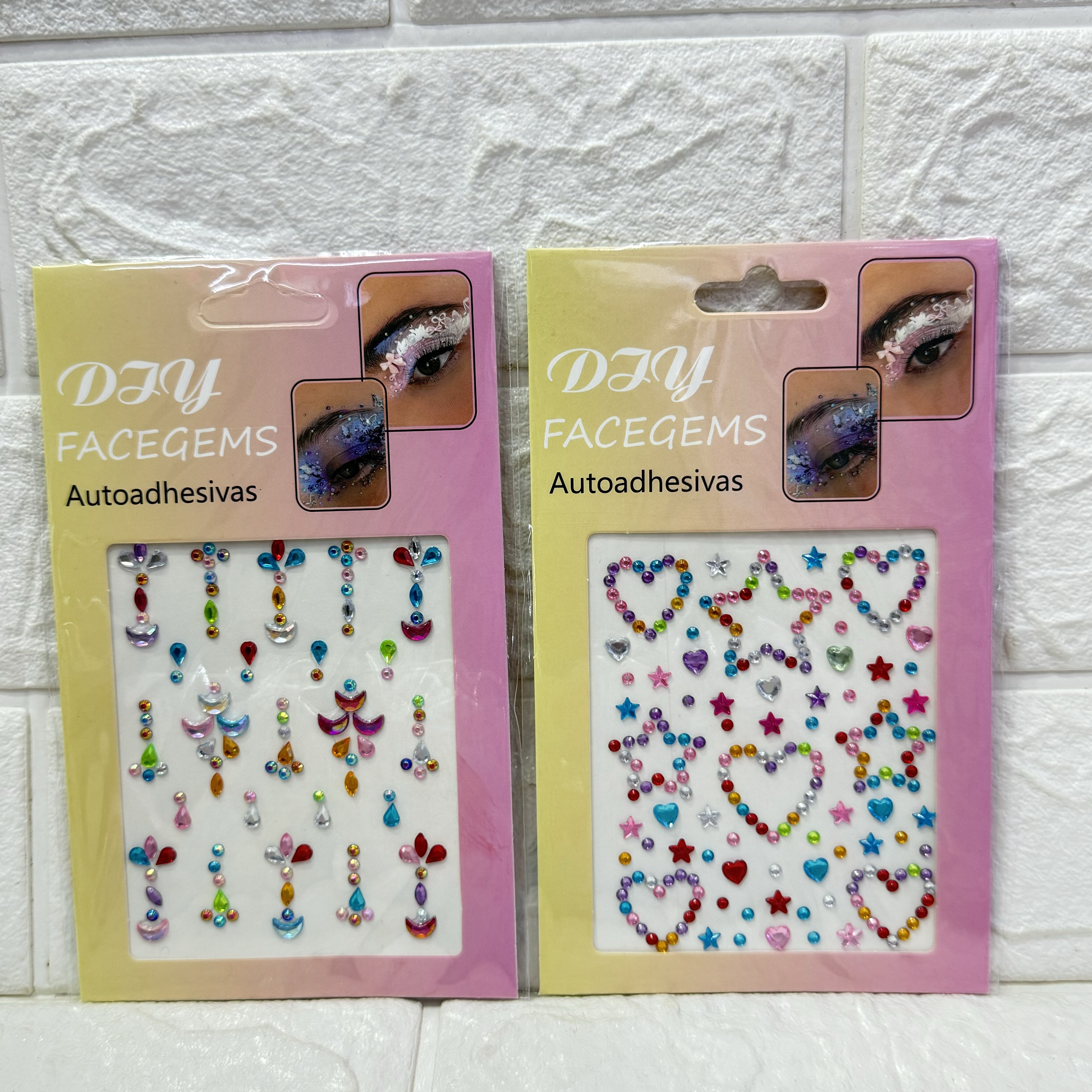 Stage makeup, diamond eye stickers, decorative face stickers, princess eye stickers, diamond stickers, stage performance eye makeup, water diamond stickers, decoration Specification image