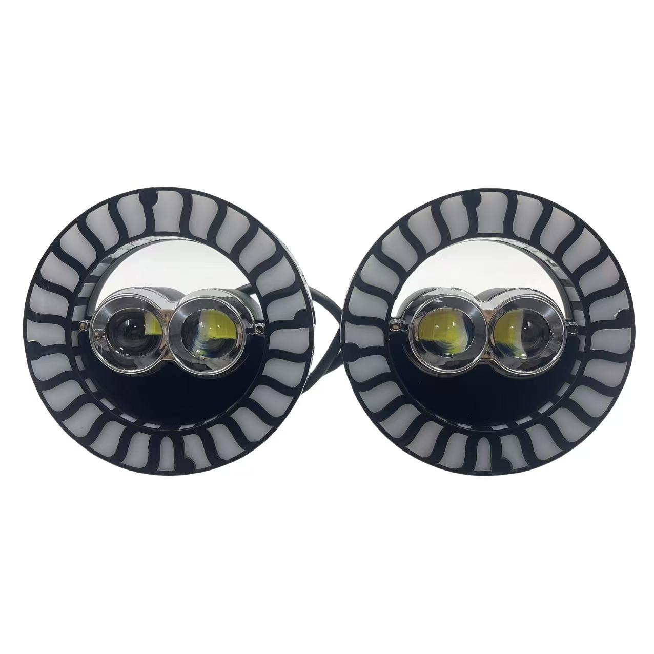 New LED lights for cars and motorcycles, ultra-bright work lights, 12V-80V universal iridescent spotlights Specification drawing
