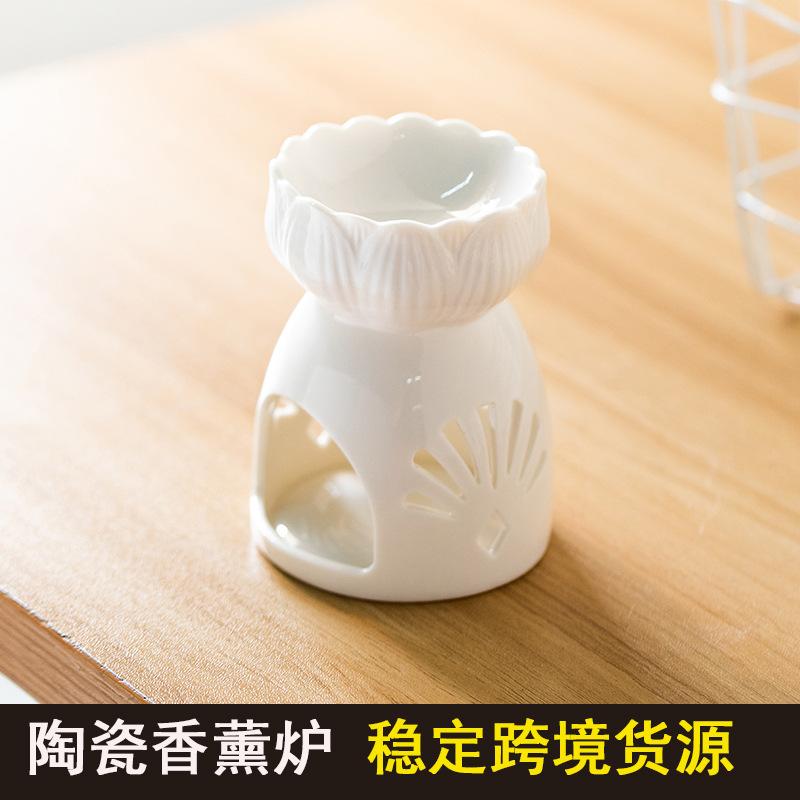 cross-border stable supply fragrance lamp essential oil lamp bedroom candle household essential oil aroma ceramic incense burner aromatherapy furnace full figure
